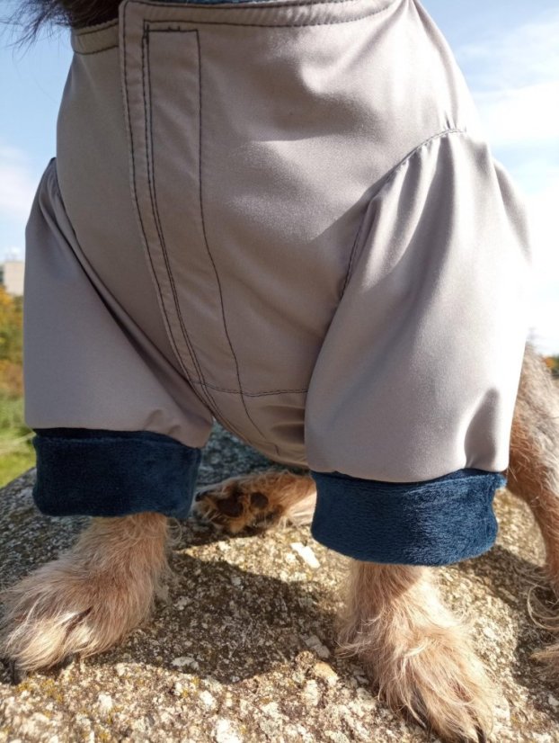 Bundička Sesi zn. Dogrider®: Ručně šitý komfort do každého počasí - Barva: Šedá, Velikost: L