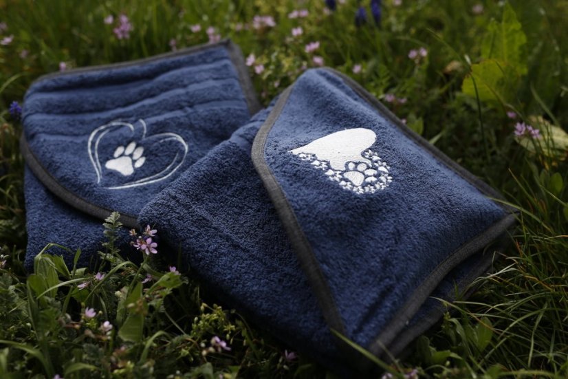 Ručník Bori zn. Dogrider®: Designový froté, 100% bavlna - Barva: Šedá